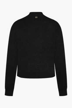 Claire naisten neuletakki Celine Cardigan Lurex, musta