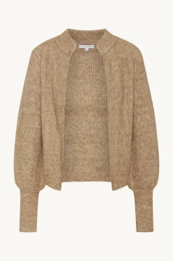 Claire Naisten Neuletakki CHELSEA Vaalea Beige