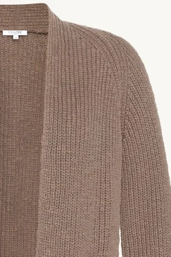 Claire naisten neuletakki K CELINE CARDIGAN, ruskeanharmaa