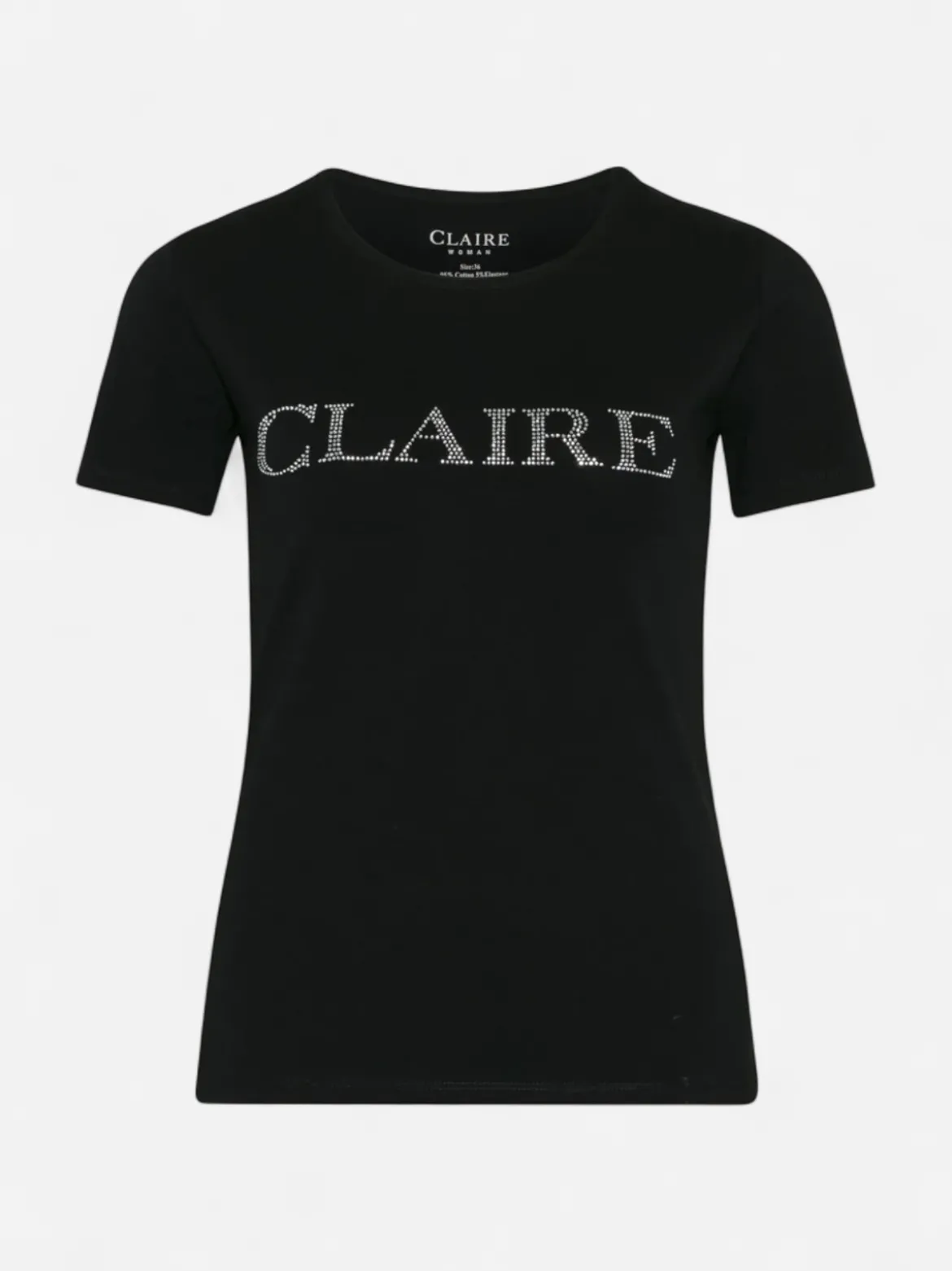 Claire naisten T-paita Allison Logo, musta