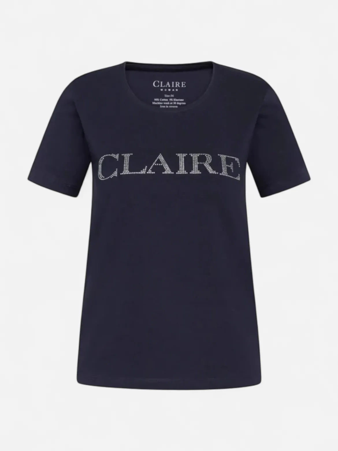 Claire naisten T-paita Allison Logo, tummansininen