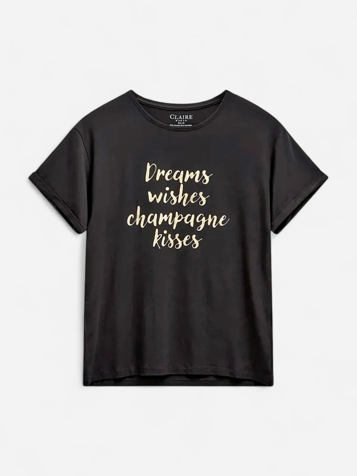 Claire naisten t-paita Aoife, Black