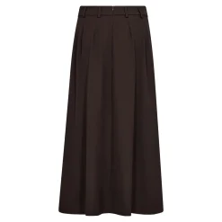 Co’Couture hame AliniCC Anya Pleat Skirt, tummanruskea