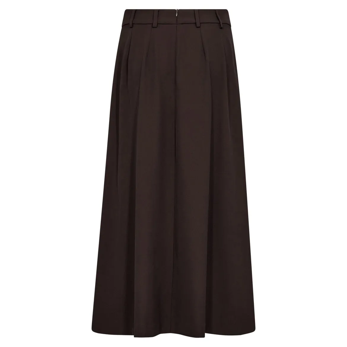 Co’Couture hame AliniCC Anya Pleat Skirt, tummanruskea