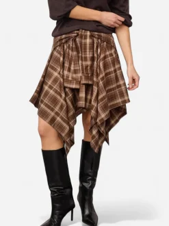 Co’Couture hame DagnyCC Check Tie Skirt, ruskea ruutu