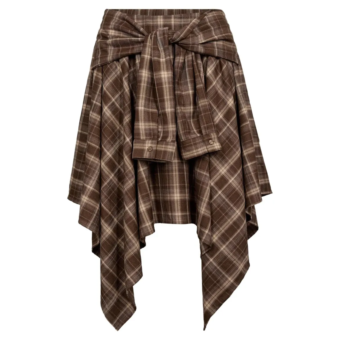 Co’Couture hame DagnyCC Check Tie Skirt, ruskea ruutu