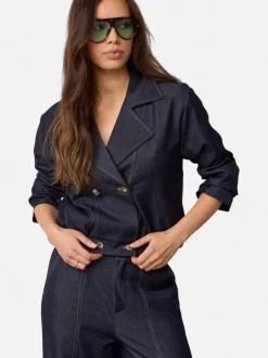 Co’Couture naisten bleiserit TerryCC Double Breasted Blazer, tummansininen
