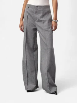 Co’Couture naisten housut Lancecc Crease Sweatpant, vaaleanharmaa meleerattu