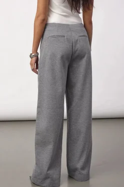 Co’Couture naisten housut Lancecc Crease Sweatpant, vaaleanharmaa meleerattu