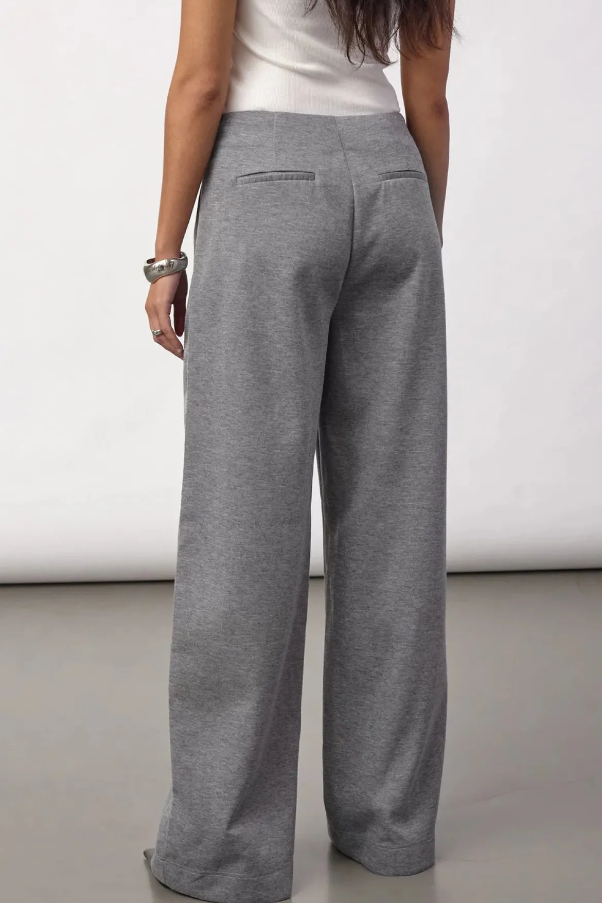 Co’Couture naisten housut Lancecc Crease Sweatpant, vaaleanharmaa meleerattu