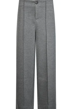 Co’Couture naisten housut Lancecc Crease Sweatpant, vaaleanharmaa meleerattu