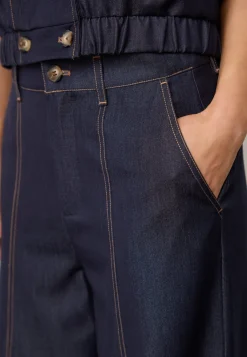 Co’Couture naisten housut TerryCC Barrel Pant, tummansininen