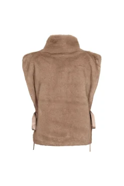 Co’Couture naisten liivi Feracc Faux Collar, hiekka