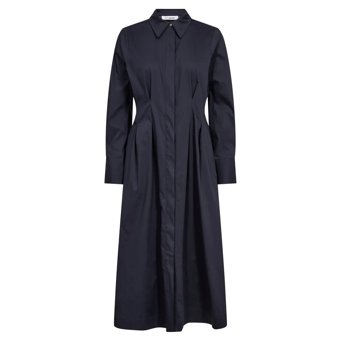 Co’Couture naisten paitamekko SannaCC Shirt Long Dress, tummansininen