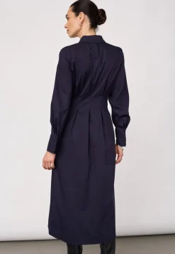 Co’Couture naisten paitamekko SannaCC Shirt Long Dress, tummansininen