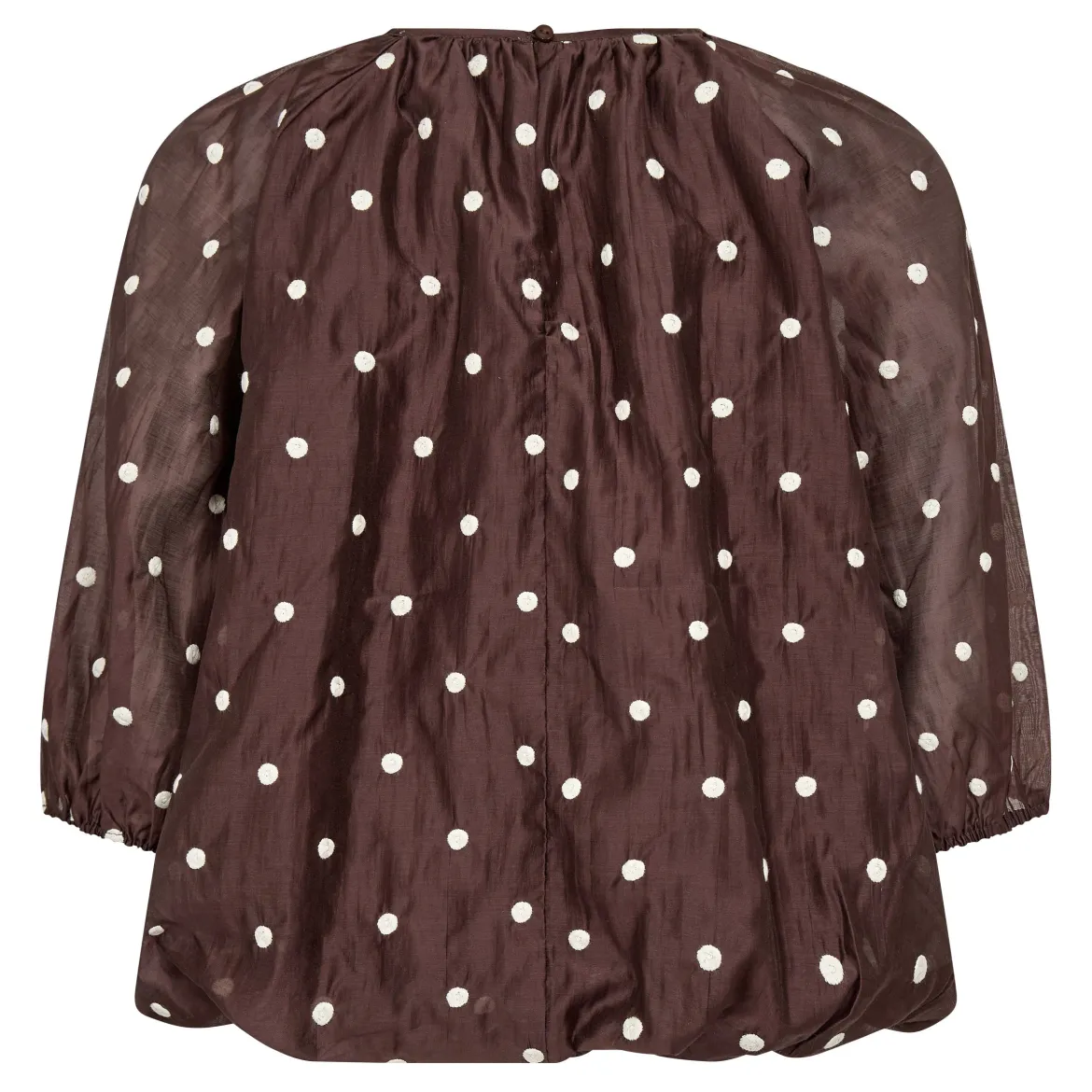 Co’Couture naisten pusero Dita Dot Balloon Blouse, ruskea kuosillinen