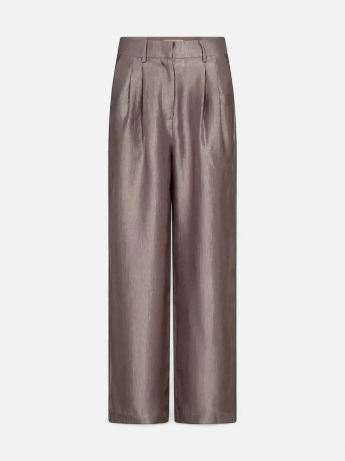 Co'Couture naisten suorat housut Ringocc Pleat Pant, beige