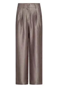 Co'Couture naisten suorat housut Ringocc Pleat Pant, beige