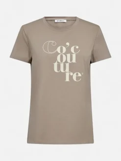 Co’Couture naisten t-paidat CocoutureCC Tee, ruskeanharmaa