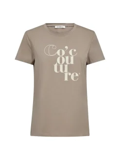 Co’Couture naisten t-paidat CocoutureCC Tee, ruskeanharmaa