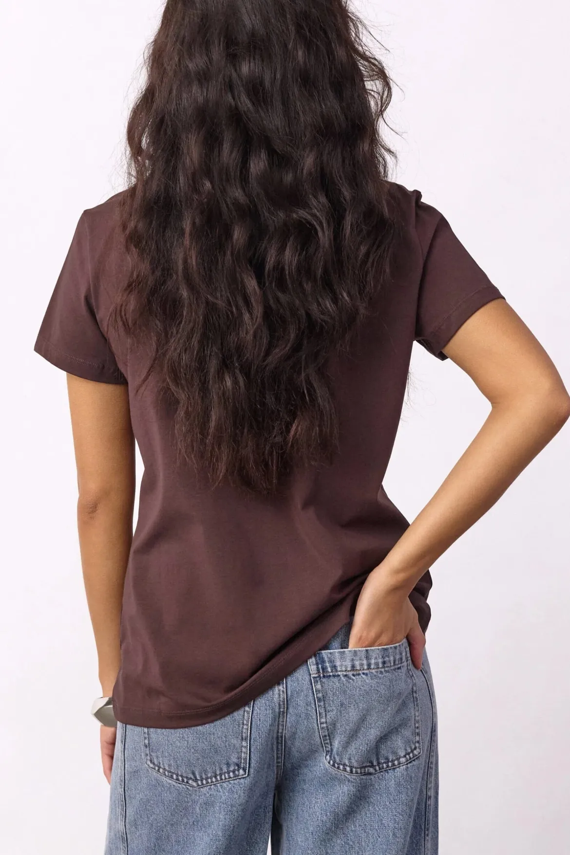 Co’Couture naisten T-paita Co’Couture Tee, tummanruskea