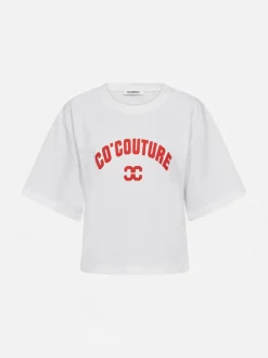 Co’Couture naisten t-paita ZengaCC Tee O-Neck, valkoinen