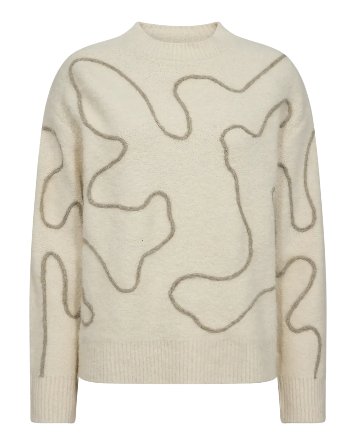 Copenhagen Muse naisten neulepusero Pella Pullover, luonnonvalkoinen
