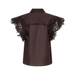 Copenhagen Muse naisten pusero Molly Shirt, tummanruskea