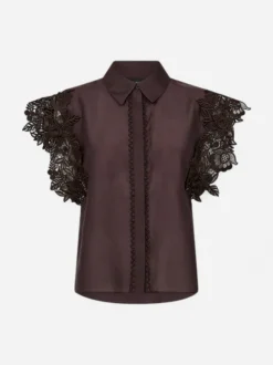 Copenhagen Muse naisten pusero Molly Shirt, tummanruskea