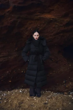 Copenhagen Muse naisten takki Micco Hat Coat, musta