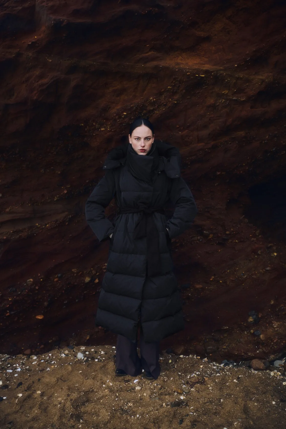Copenhagen Muse naisten takki Micco Hat Coat, musta