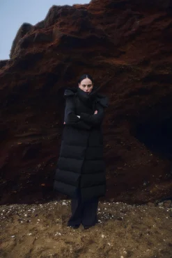 Copenhagen Muse naisten takki Micco Hat Coat, musta