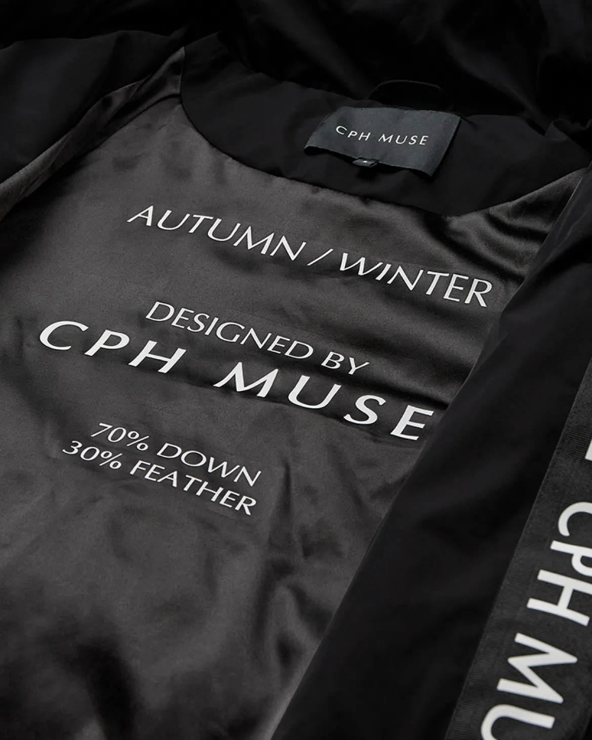 Copenhagen Muse naisten takki Micco Hat Coat, musta