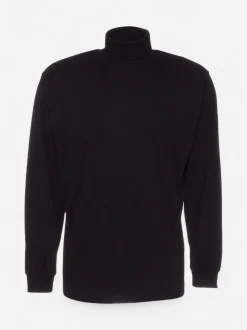 Cosby Miesten Poolopusero, Roll Neck Musta
