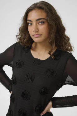 Culture Mascha Mesh Dress, musta