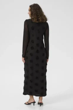 Culture Mascha Mesh Dress, musta