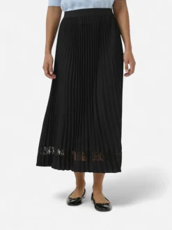 Culture naisten hame CUSIGGY BETTY LACE SKIRT, musta