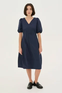 CULTURE, Naisten Mekko, ANTOINETT SS DRESS Blue Iris