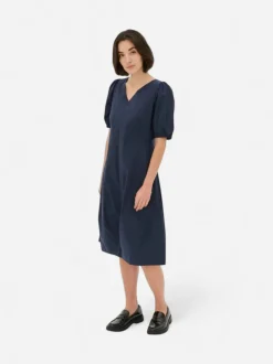 CULTURE, Naisten Mekko, ANTOINETT SS DRESS Blue Iris