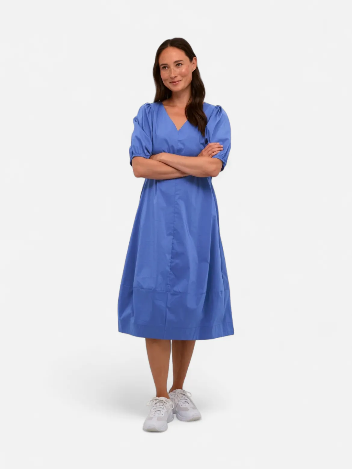 CULTURE, Naisten Mekko, ANTOINETT SS DRESS Sininen