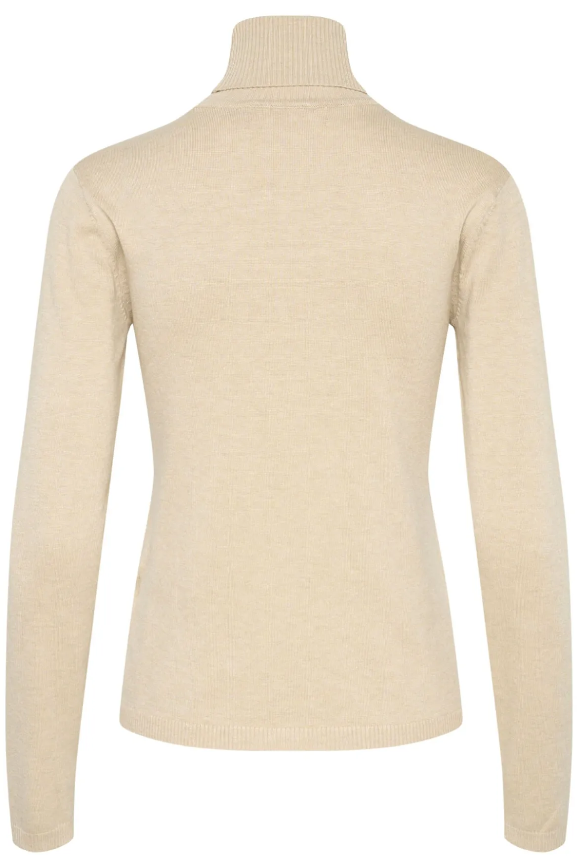 Culture Naisten Poolokauluksellinen Neule, ANNEMARIE ROLLNECK Warm Sand Melange