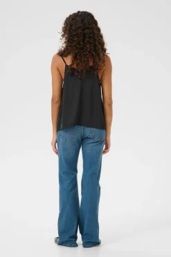 Culture naisten toppi, CUANGELIA STRAP TOP Black
