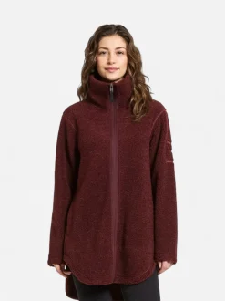Didriksons naisten fleece, UMI WNS FZ 3 Viininpunainen