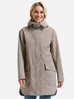 Didriksons naisten parkatakki Gwen WNS Parka, ruskeanharmaa
