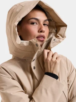 Didriksons naisten parkatakki Melody, vaalea beige
