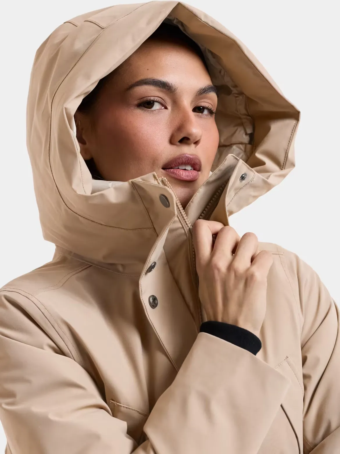 Didriksons naisten parkatakki Melody, vaalea beige