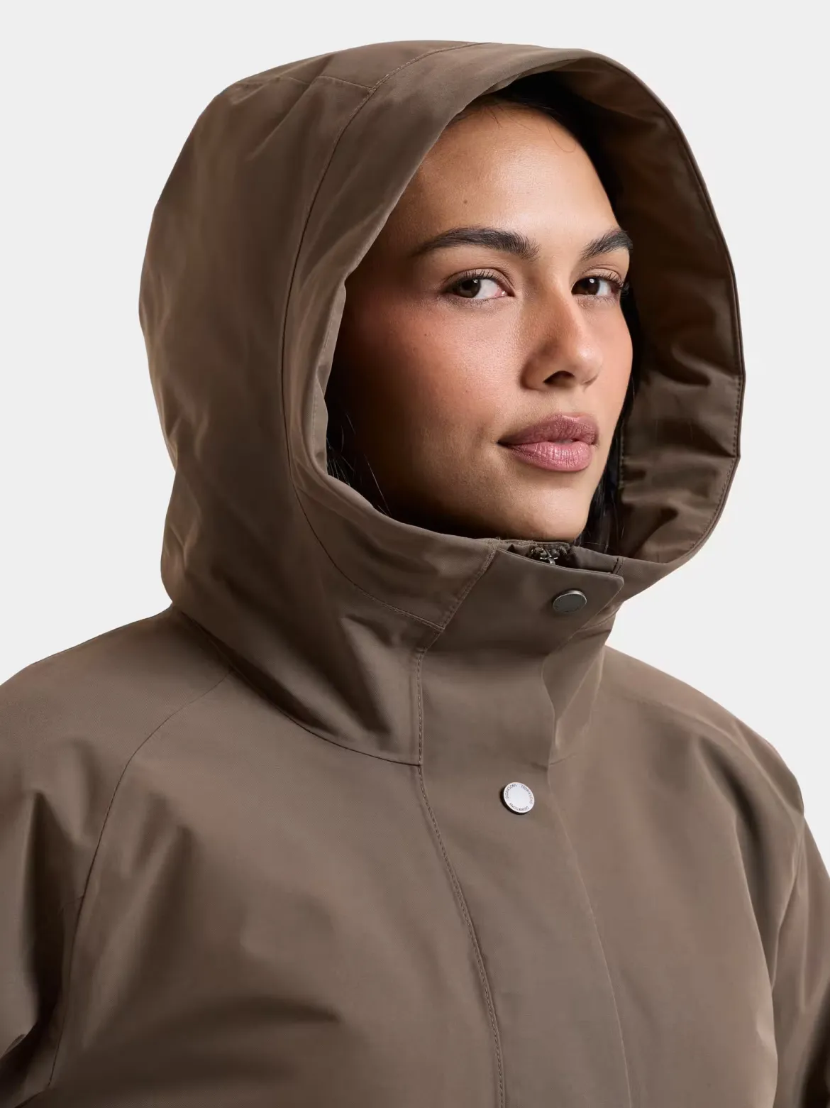 Didriksons naisten parkatakki Alana Parka, harmaanruskea