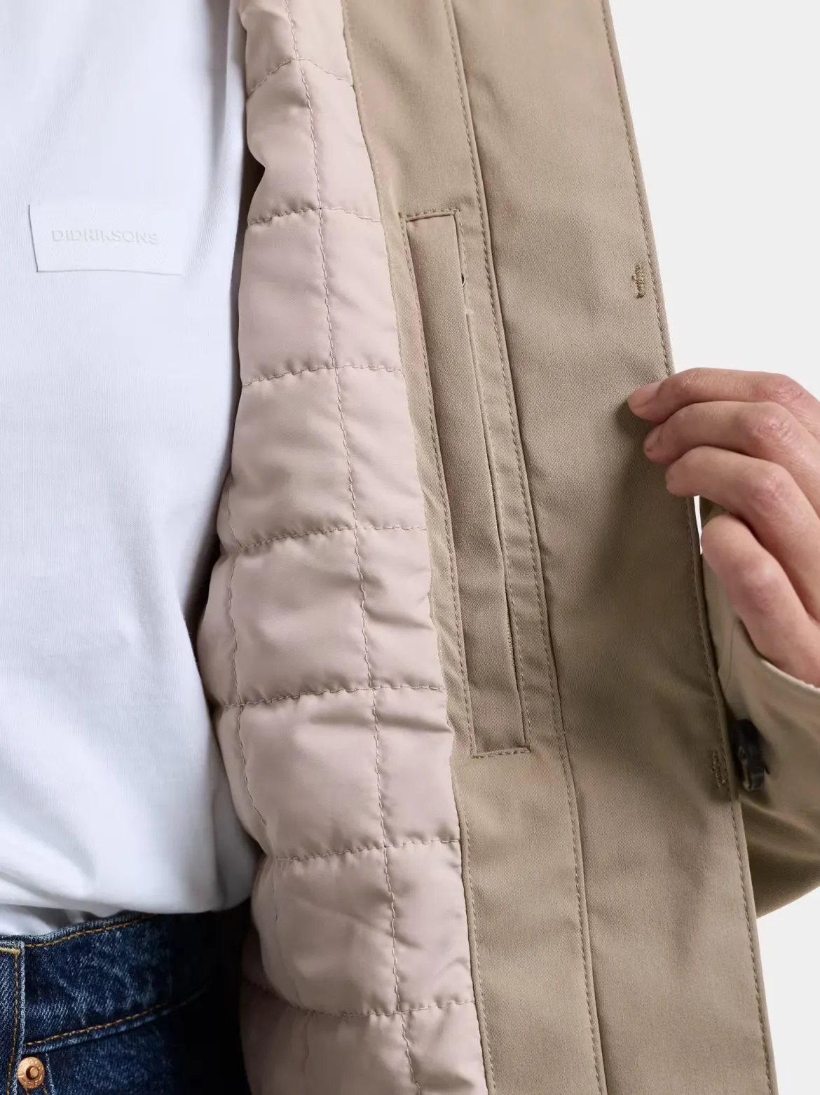 Didriksons naisten takki Lynn Jacket, vaalea beige