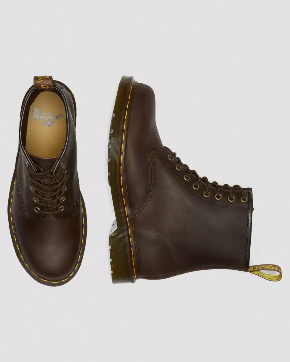 Dr. Martens maiharit 1460 8 EYE BOOT CRAZY HORSE, ruskea