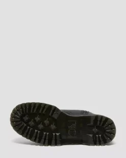 Dr. Martens naisten lämpövuorelliset platform maiharit, Jadon Faux Fur Lined Leather Platform Boots, Musta
